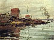 Claude Monet The Seine at Petit Gennevilliers oil painting reproduction